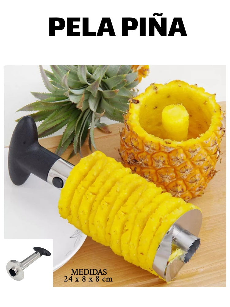 🍍 PELADOR DE PIÑA 🍍 🔪 CORTA Y PELA EN SEGUNDOS SIN ESFUERZO ✈ ENVÍO GRATIS | 🚚 PAGO CONTRAENTREGA