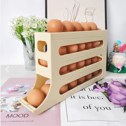 🥚 DISPENSADOR ORGANIZADOR DE HUEVOS 4 NIVELES 🥚 📦 AHORRA ESPACIO Y MANTIENE TODO EN ORDEN ✈ ENVÍO GRATIS | 🚚 PAGO CONTRAENTREGA