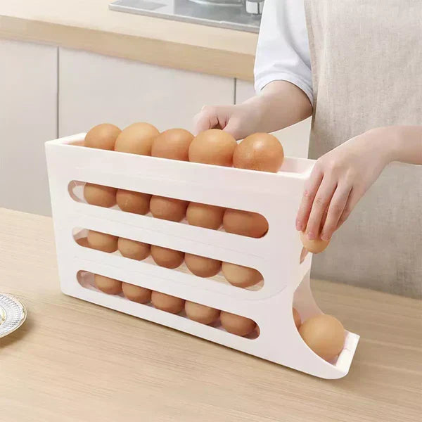 🥚 DISPENSADOR ORGANIZADOR DE HUEVOS 4 NIVELES 🥚 📦 AHORRA ESPACIO Y MANTIENE TODO EN ORDEN ✈ ENVÍO GRATIS | 🚚 PAGO CONTRAENTREGA