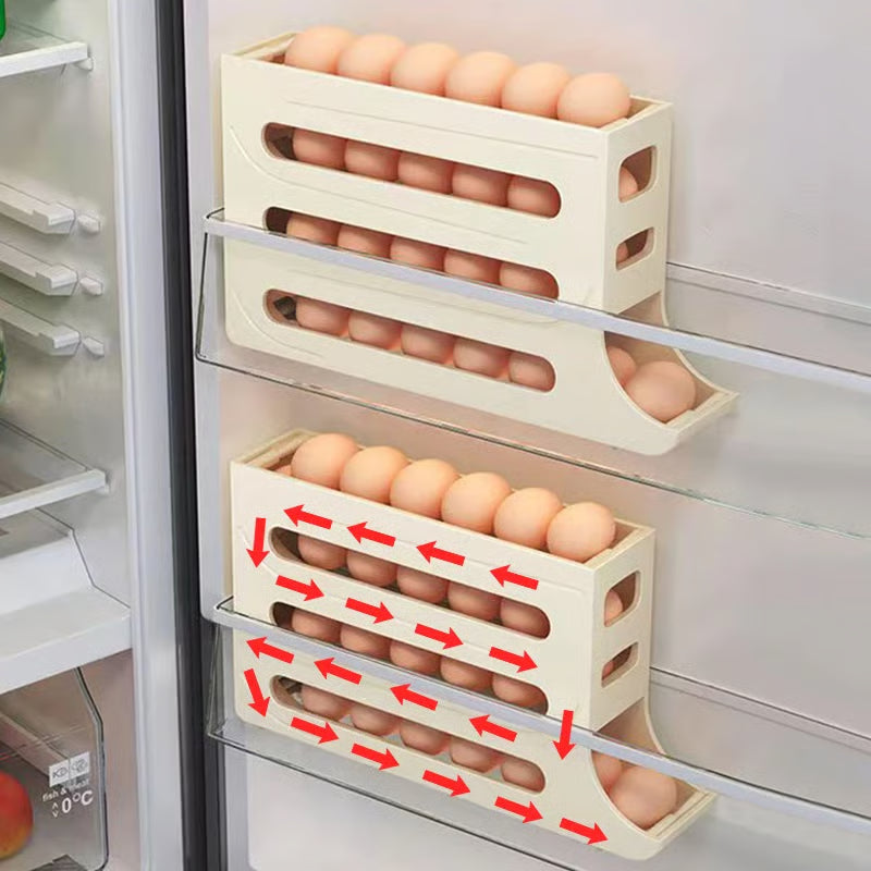 🥚 DISPENSADOR ORGANIZADOR DE HUEVOS 4 NIVELES 🥚 📦 AHORRA ESPACIO Y MANTIENE TODO EN ORDEN ✈ ENVÍO GRATIS | 🚚 PAGO CONTRAENTREGA