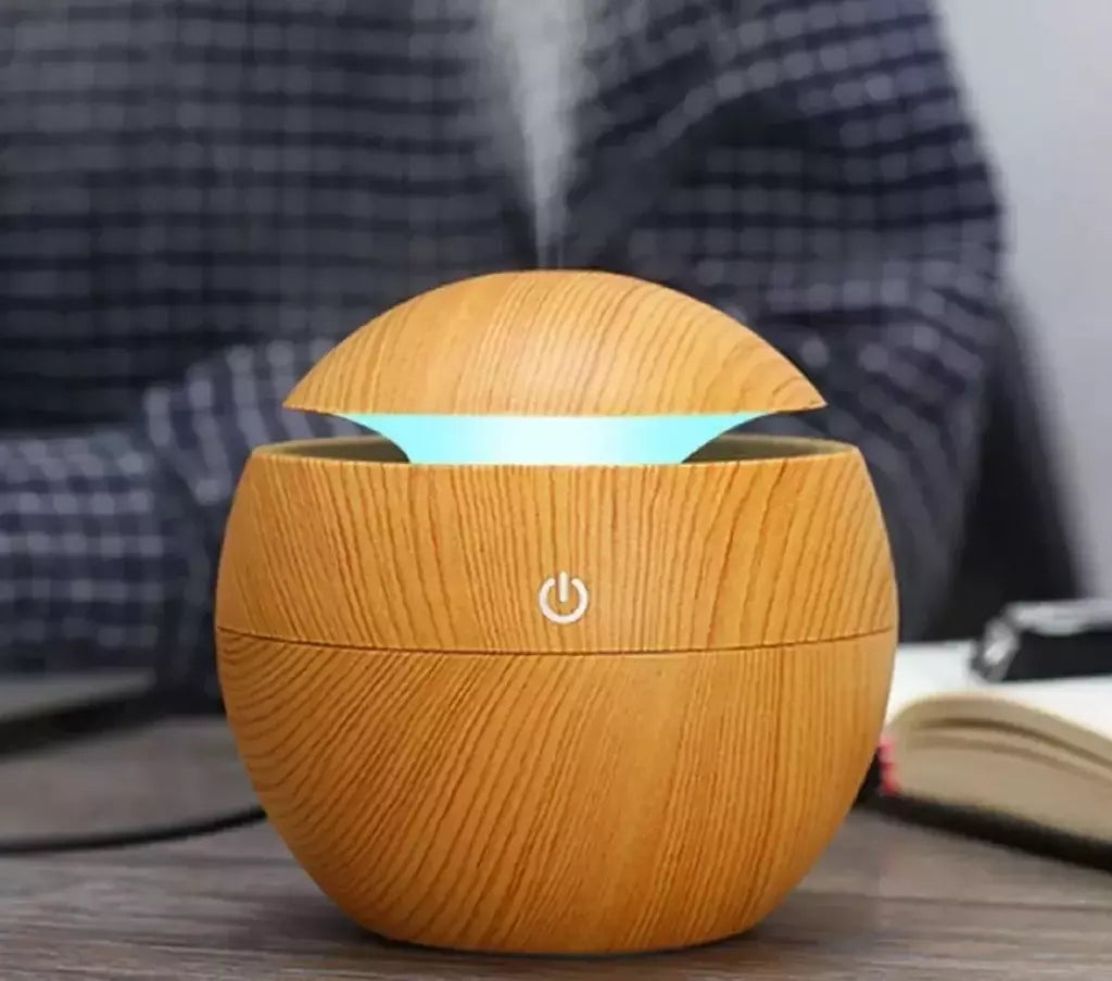 🔥 2X1 HUMIDIFICADOR MADERA 🔥 💧 AROMATERAPIA RELAJANTE + LUZ LED AMBIENTAL ✈ ENVÍO GRATIS | 🚚 PAGO CONTRAENTREGA