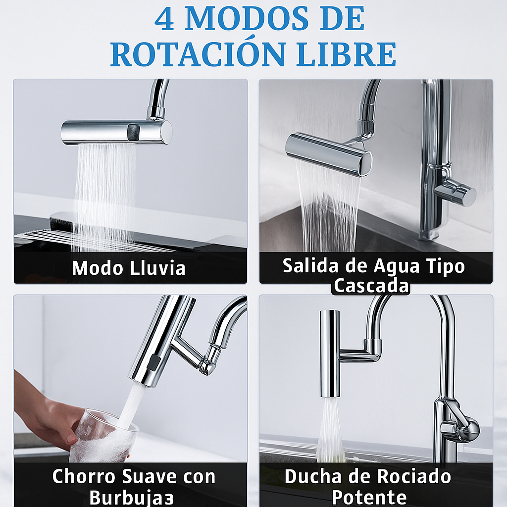🚿 GRIFO CASCADA AHORRADOR INTELIGENTE DE AGUA 🚿 💧 AHORRA AGUA Y MEJORA LA PRESIÓN AL INSTANTE ✈ ENVÍO GRATIS | 🚚 PAGO CONTRAENTREGA