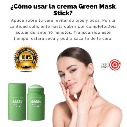 🌿 GREEN MASK – MASCARILLA DE TÉ VERDE 🌿 ✨ LIMPIEZA PROFUNDA Y PIEL LIBRE DE IMPUREZAS ✈ ENVÍO GRATIS | 🚚 PAGO CONTRAENTREGA